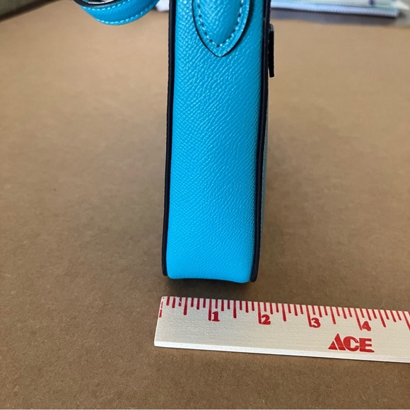 NWOT Coach Signature Aqua Mini Gallery File Crossbody with Adjustable Strap - Picture 11 of 14